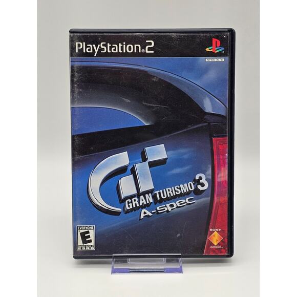 Gran Turismo 3 A-spec - Black - Sony PlayStation 2 PS2 - Complete in box CIB - Picture 1 of 6